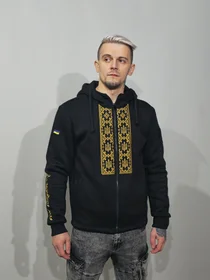 Тостовка: Зип-худи с золотой вышивкой